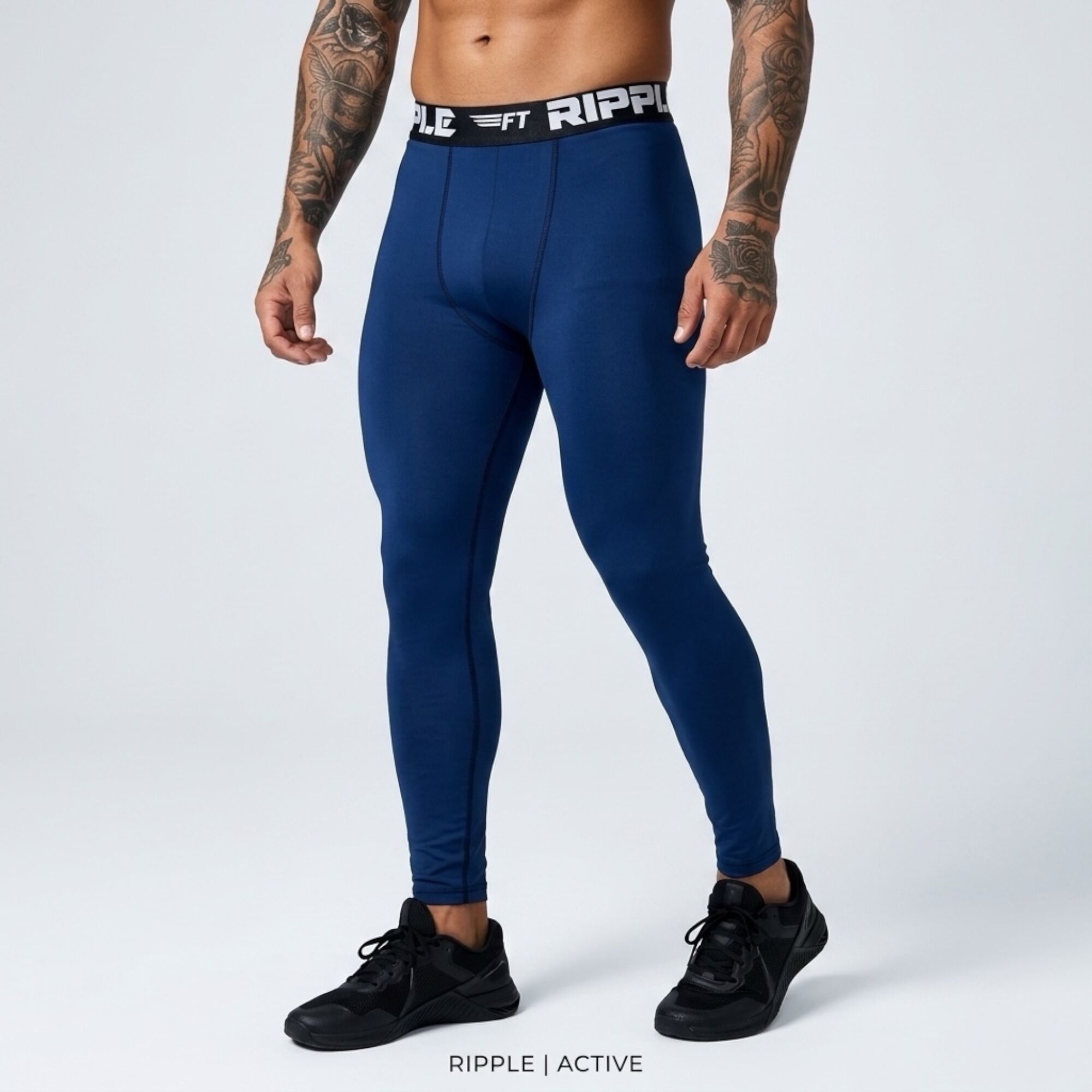 Licra Larga Hombre Spandex Azul Original Ripple - Imagen 3