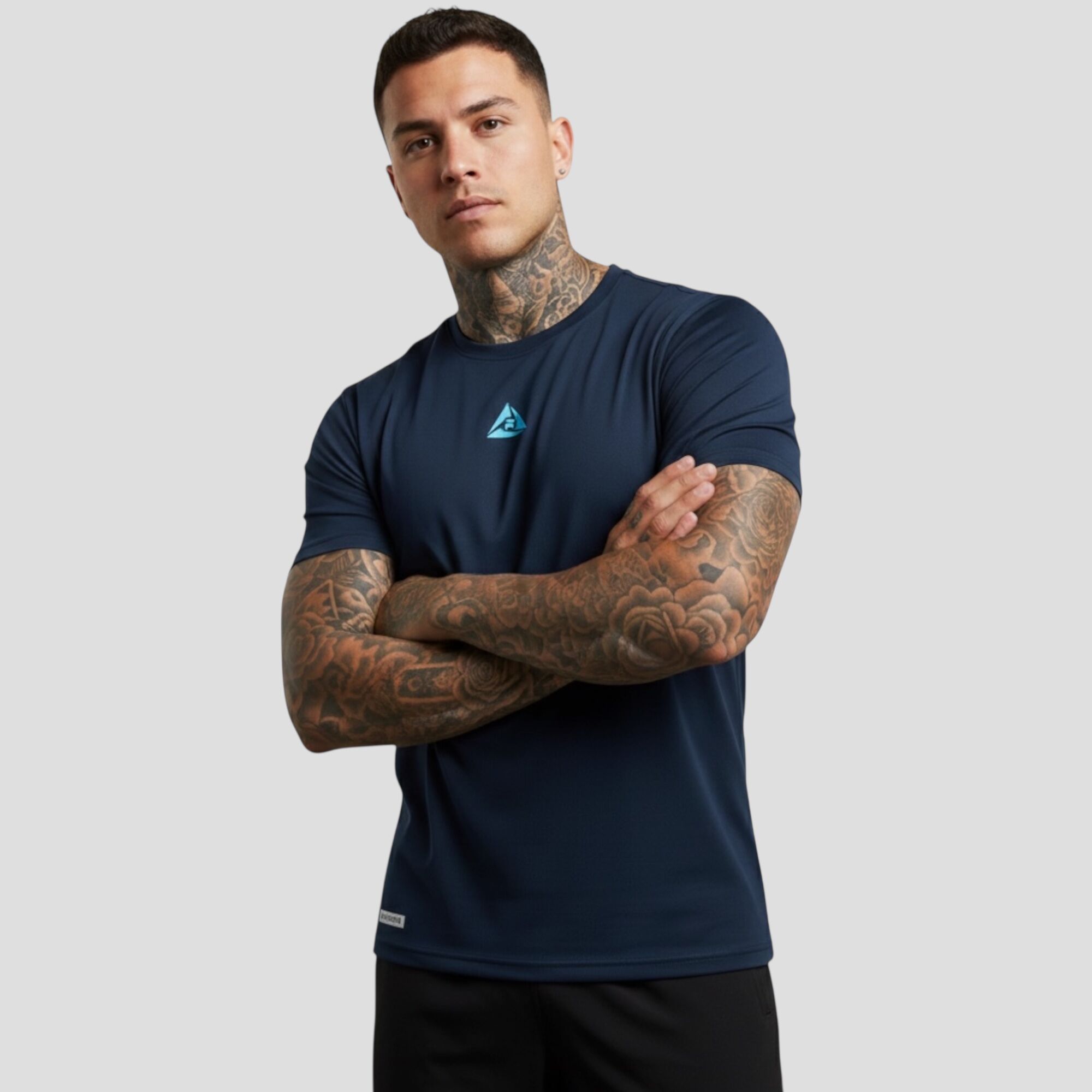 Camiseta Deportiva Azul Turquesa Original Ripple - Imagen 2