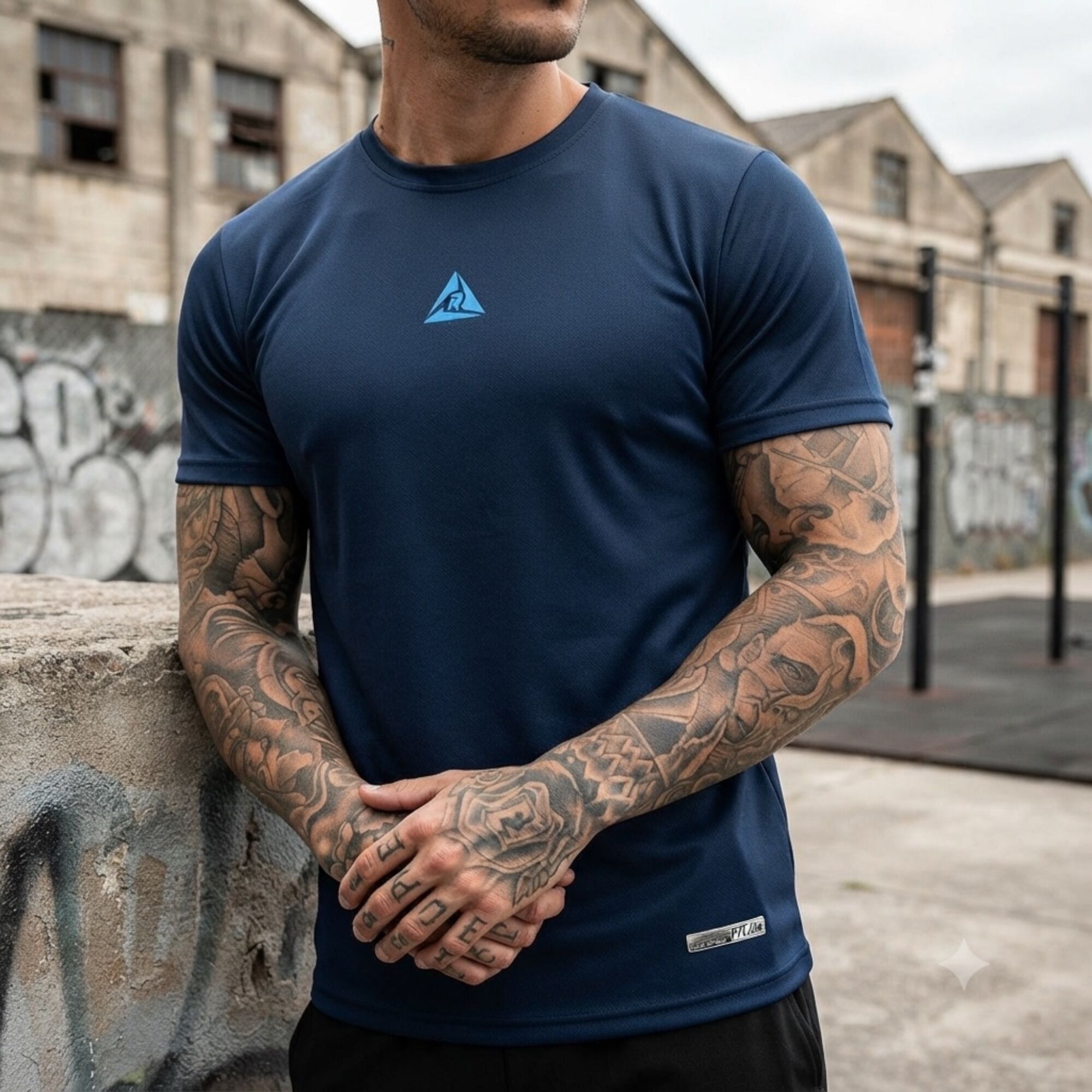 Camiseta Deportiva Azul Turquesa Original Ripple