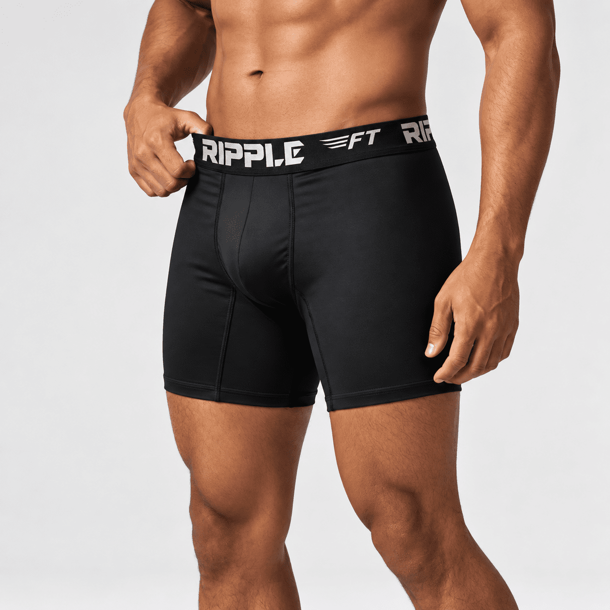 Boxer Hombre Negro Original RIPPLE