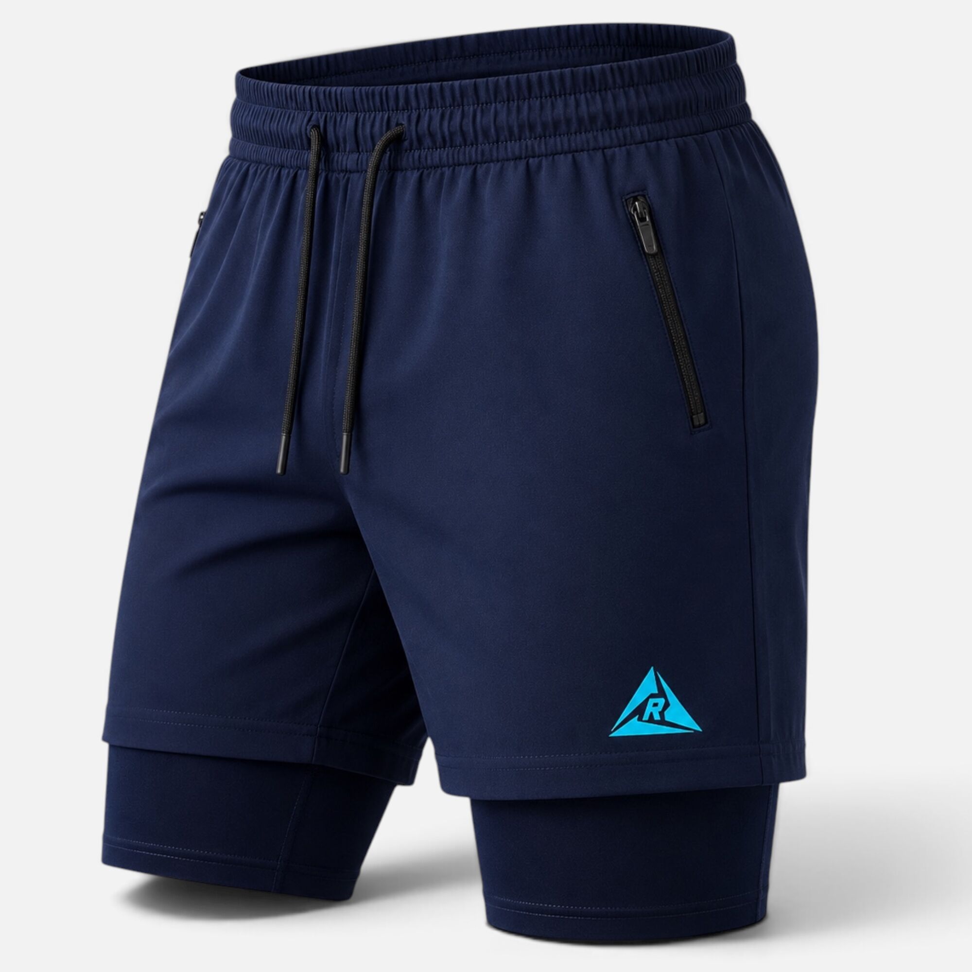 Pantaloneta Licra Corta Clásica Azul Turquesa Original Ripple - Imagen 9