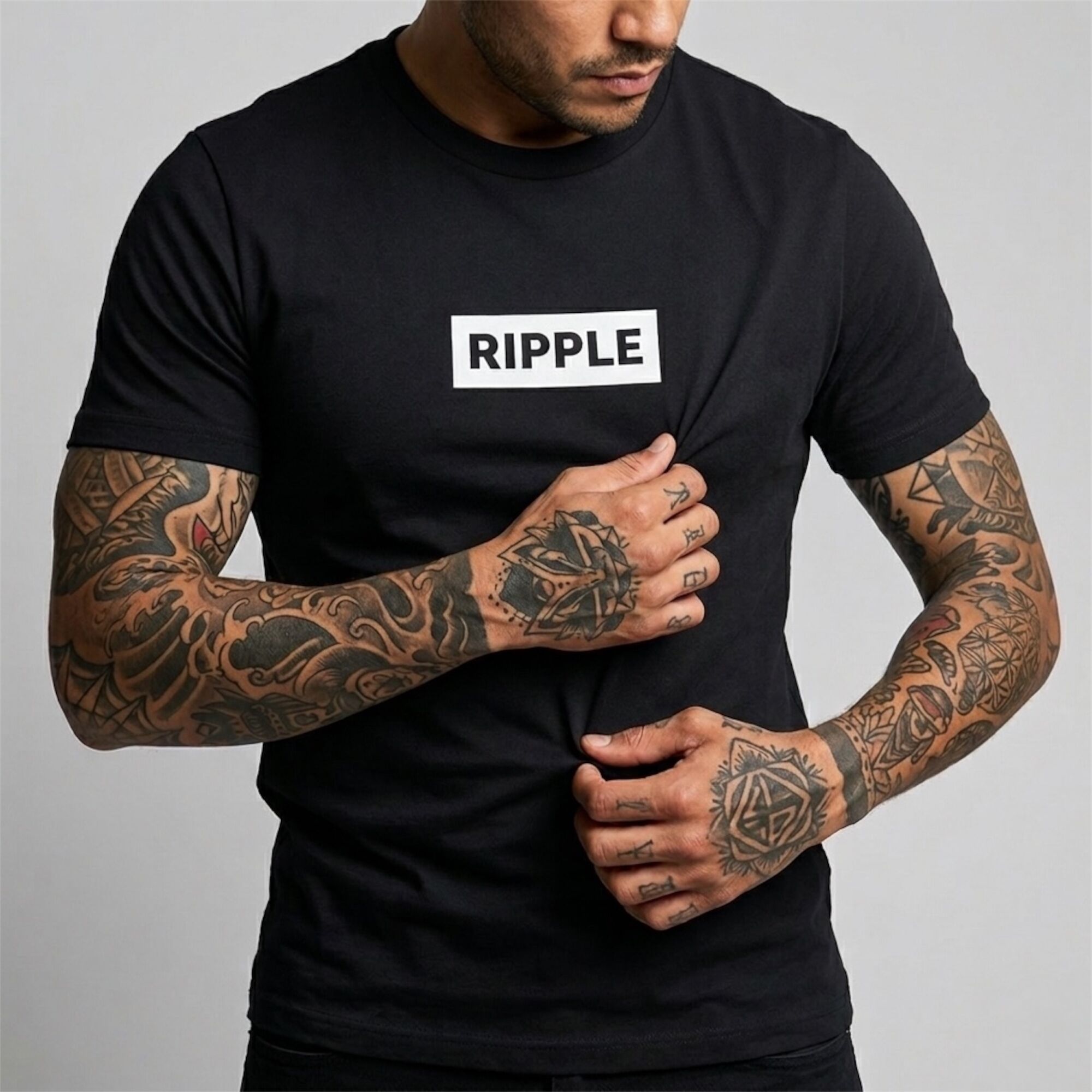 Camiseta Tela Fría Hombre Spandex Original Ripple - Imagen 4