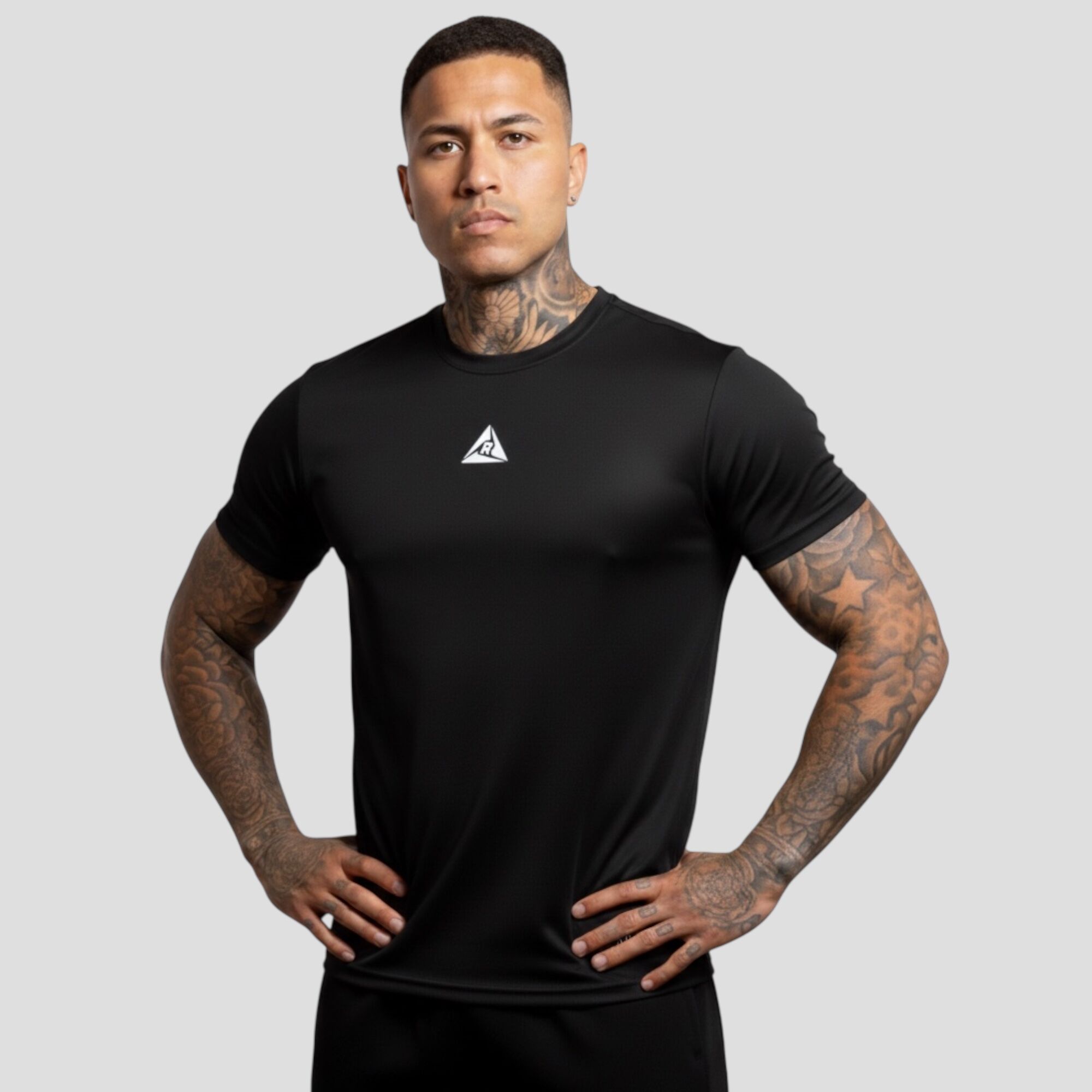 Camiseta Deportiva Negro Blanco Original Ripple - Imagen 4