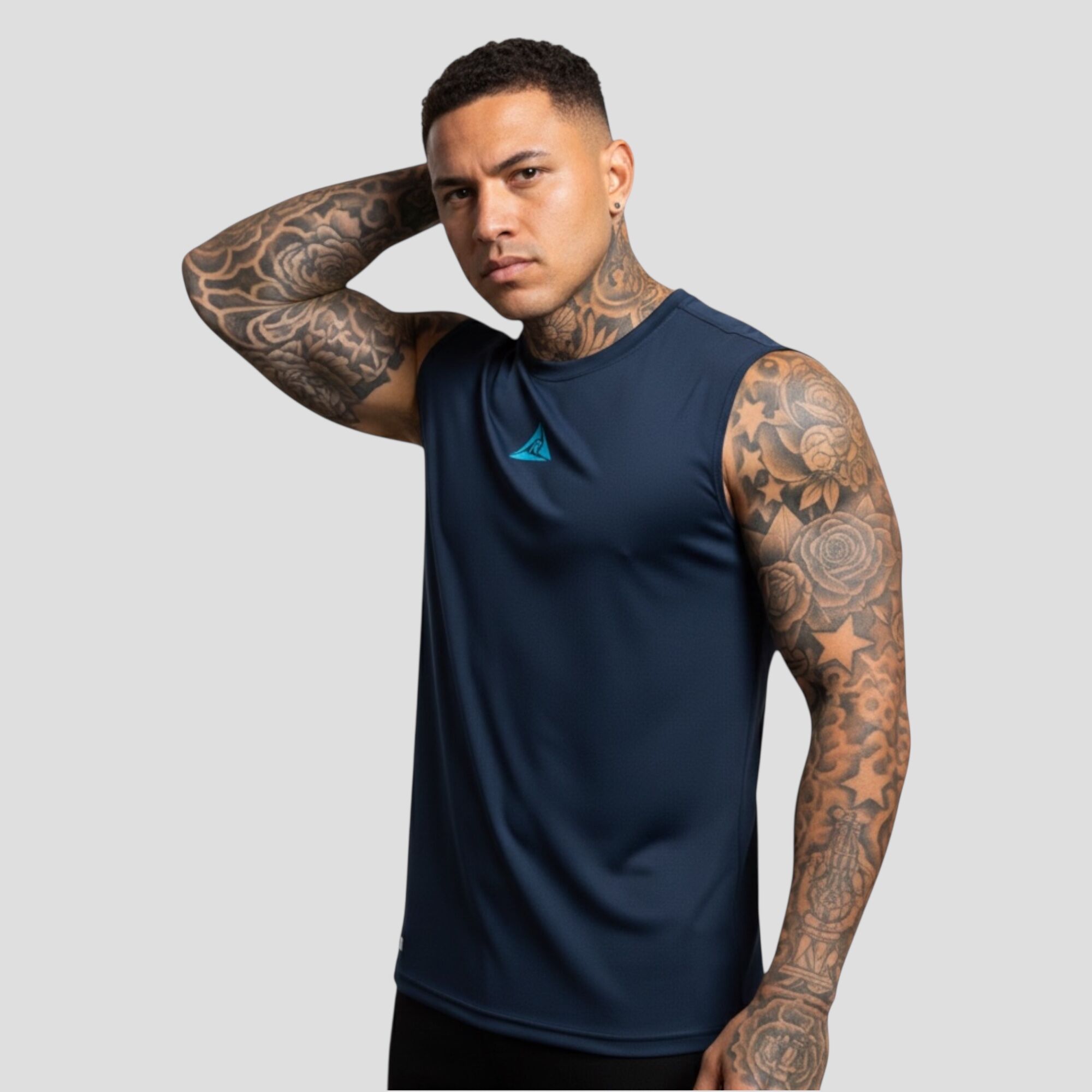 Camiseta Manga Sisa Azul Turquesa Original Ripple - Imagen 3